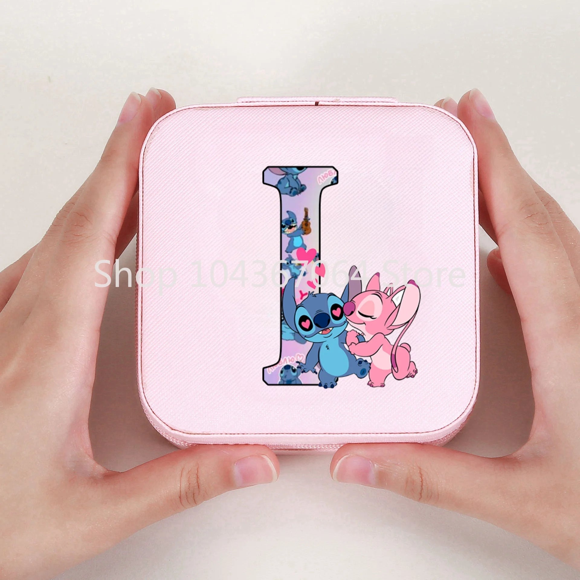 Portable Stitch Jewelry Box Organizer Storage Box Travel Jewelry Case Earrings Necklace Ring Stitch Jewelry Boxes Birthday Gifts