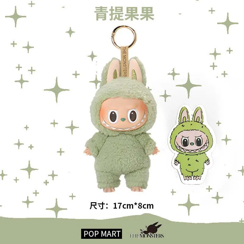 Labubu The Monsters Heartbeat Macaron Enamel Face Pvc Figurine Tabletop Ornament Kawaii Doll Kid Birthday Gift