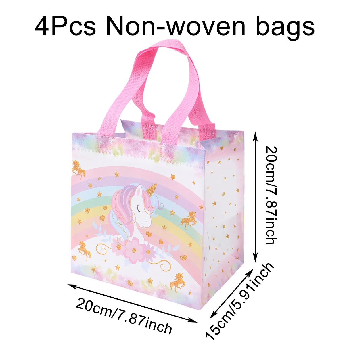 Rainbow Unicorn Disposable Tableware Happy 1st Birthday Party Decorations Kids Favors Gifts Unicorn Baby Shower Girls Supplies