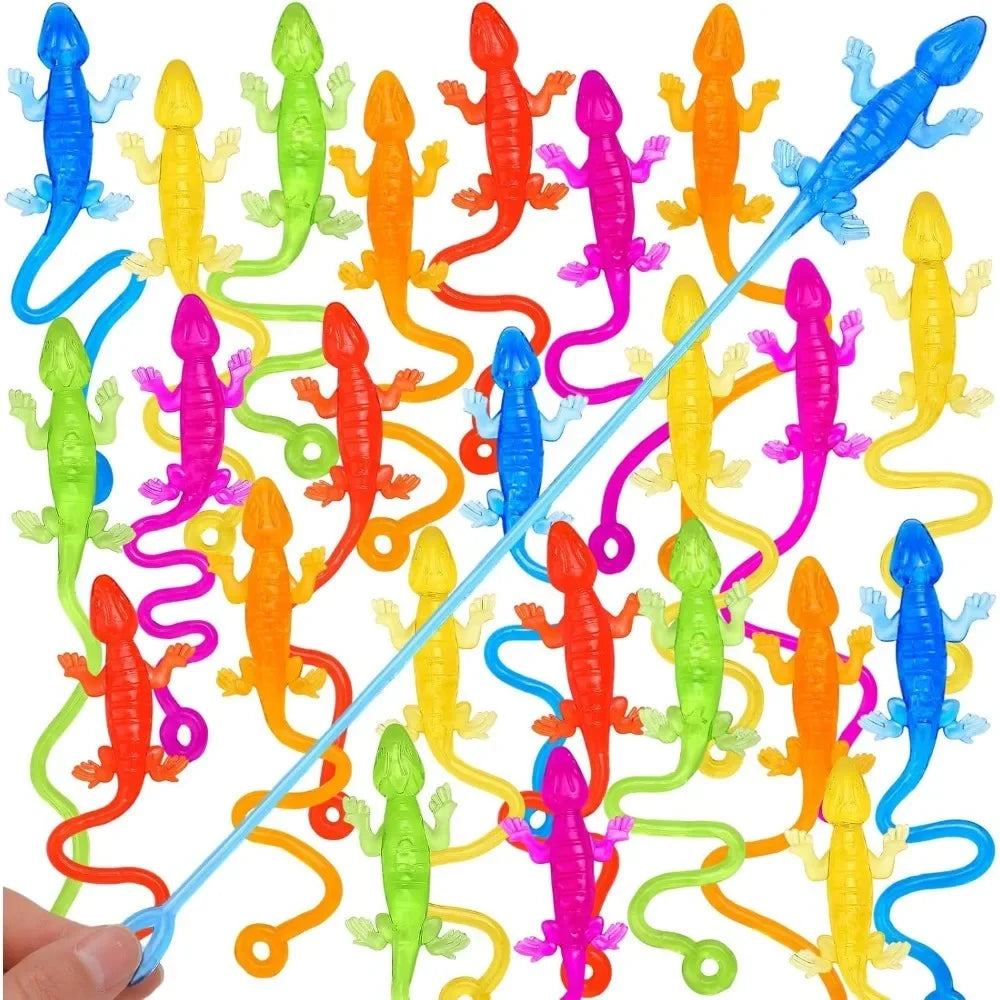 10-30PC Fun Sticky Climbing Lizard Kids Birthday Party Baby Shower Gift Pack Halloween Christmas Carnival Party Favor Decoration