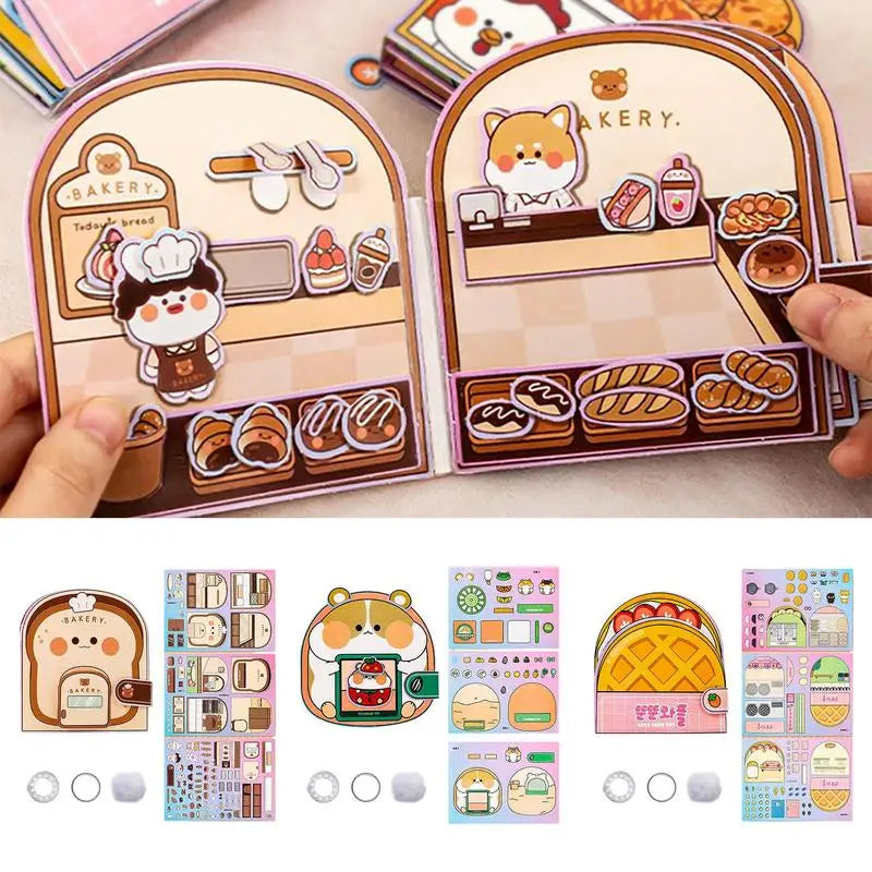 Montessori Busy Book for Kids Sticker Quiet Activity Book Early Educational Toy toddlers Matching Puzzles Game Birthday Gifts