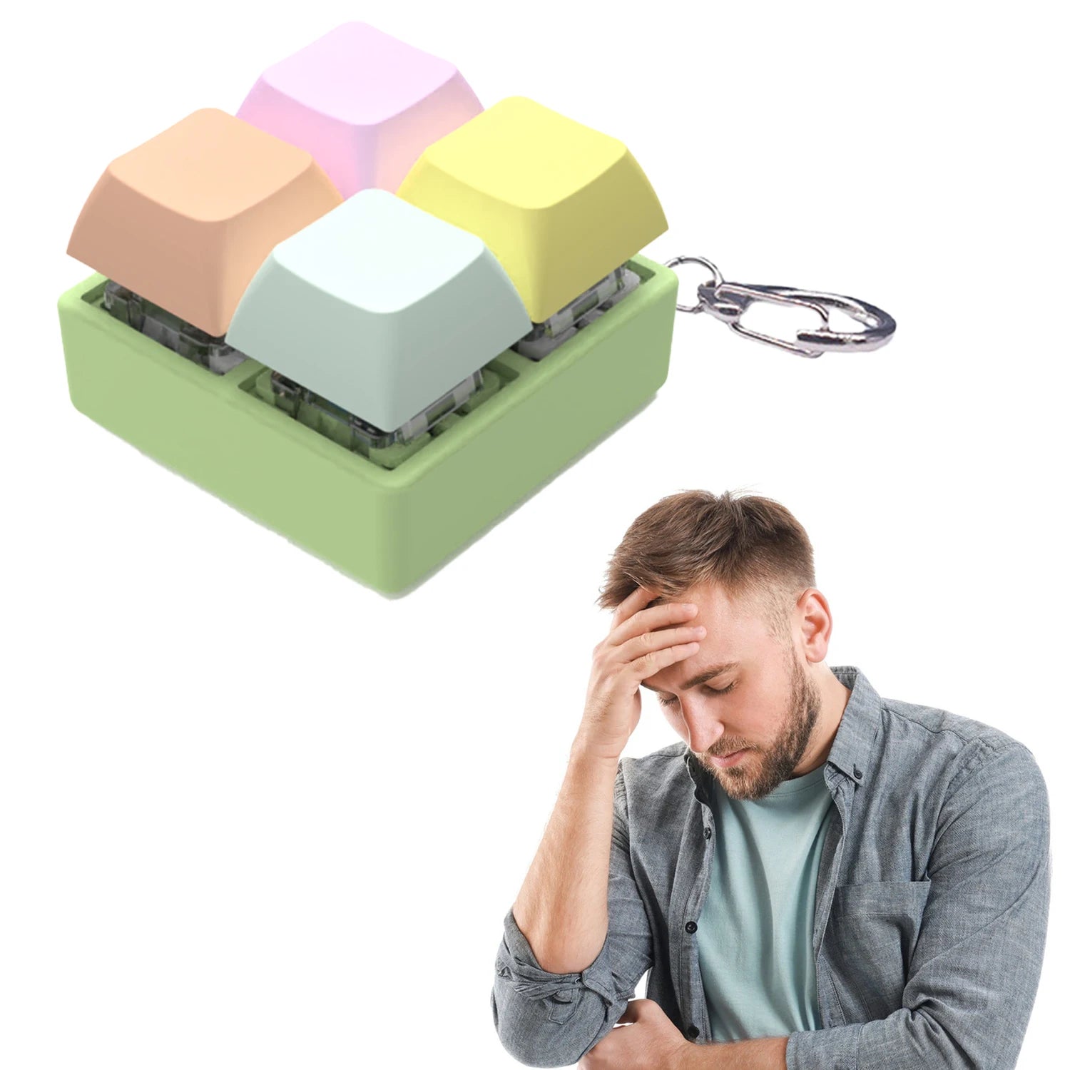Decompression keyboar Stress Relieving Toys Release Stress Autism Anxiety Relieve Adult Kids Stress Relief Anti-Stress Fingertip