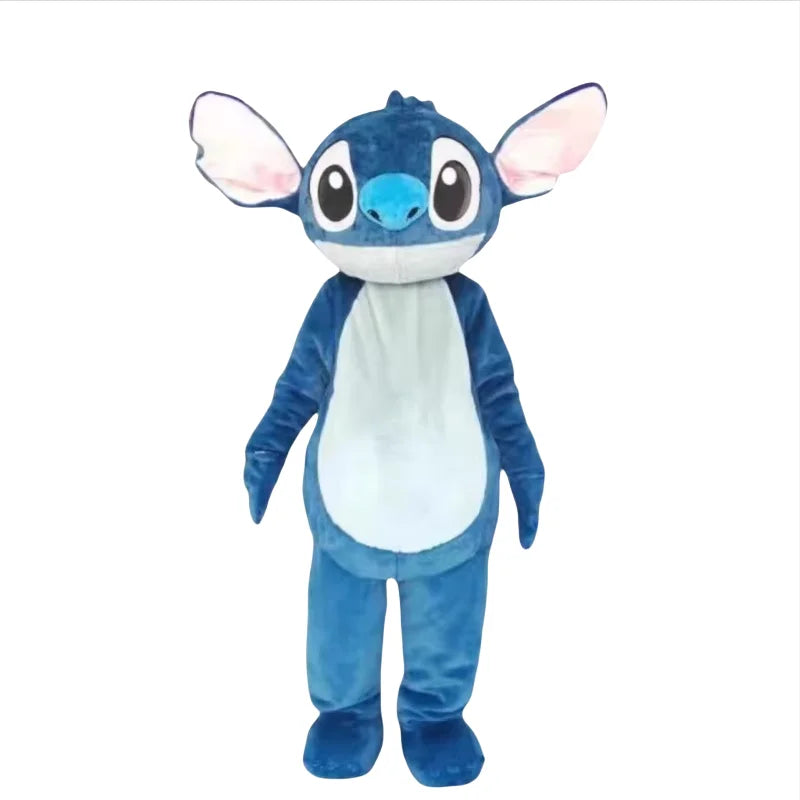 Blue Lilo & Stitch Mascot Costume Mouse Mickey Minnie Cartoon character Cosplay Advertising Fancy Dress Animal Carnival Party Su