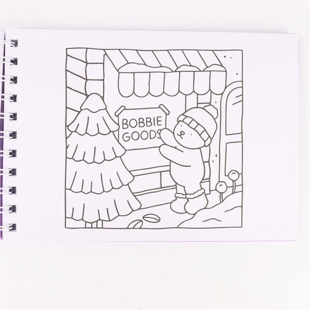 Bobbie Goods Coloring Book Cute and Cozy for Adults & Teens（Same style, different color cover）