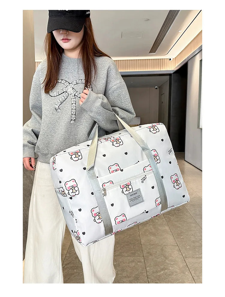 Large Capacity Travel Bag Portable Business Trip Light Portable Student Trolley Case Luggage Bag Maternity Storage Bag for Girls
