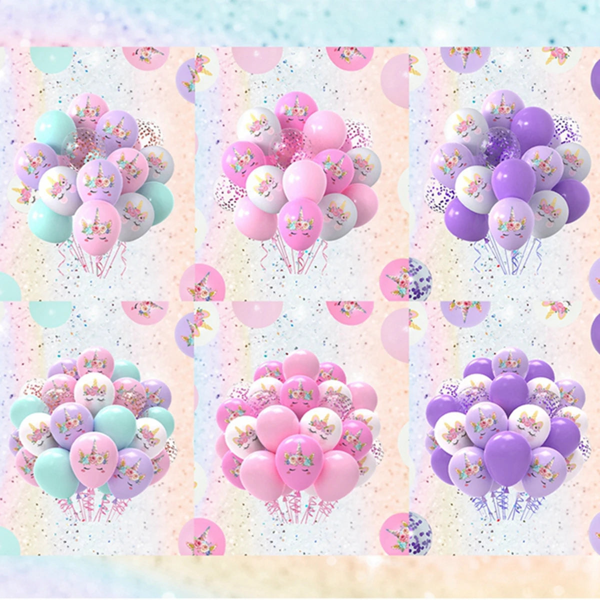 Pink Unicorn Latex Balloon Unicorn Theme Birthday Party Decoration Kids Girl Baby Shower Party Supplies Wedding Confetti Ballons