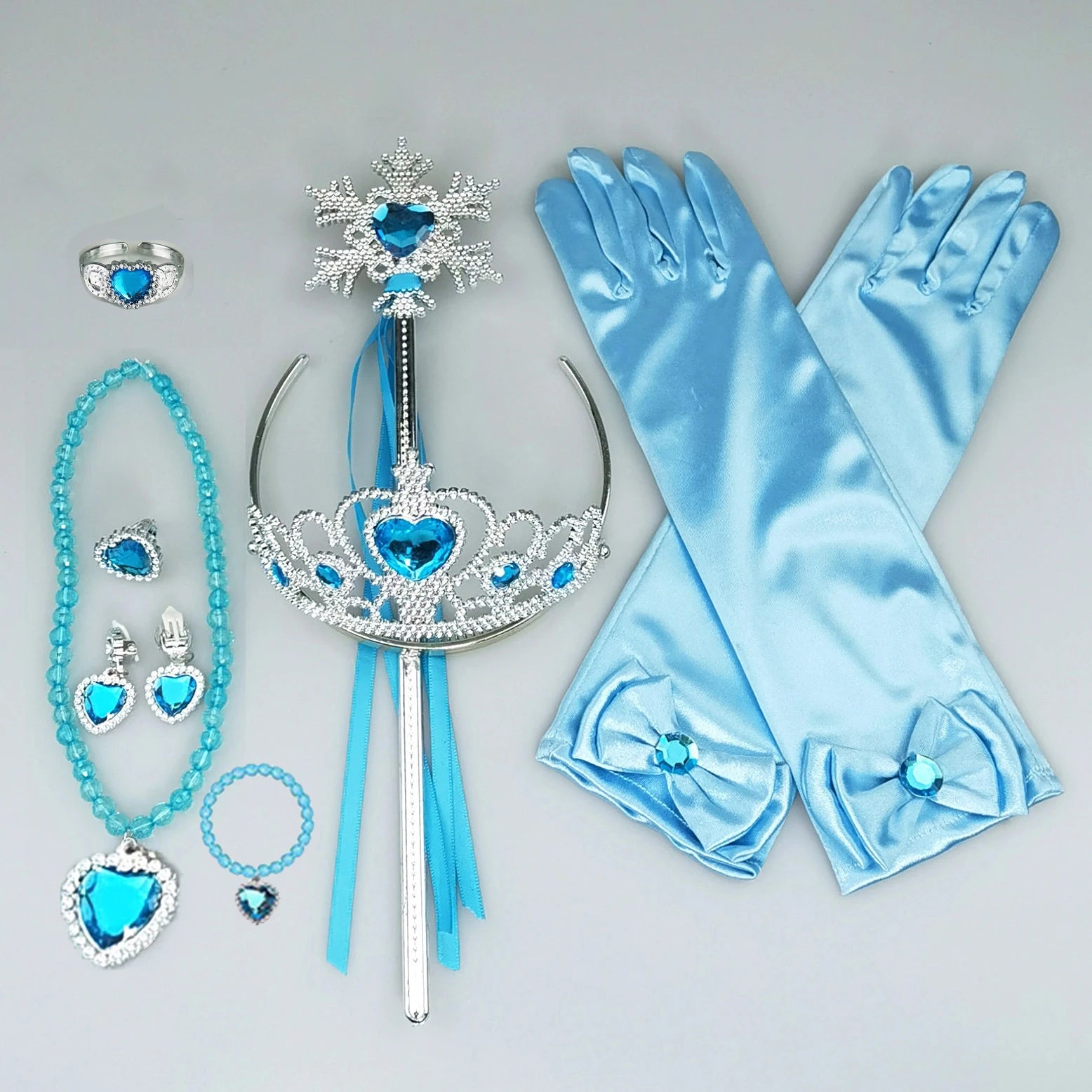 Girls Cosplay Elsa Anna Princess Crown Magic Wand Costume Headband Party Rhinestone Hair Bands For Kids Hairband Gifts Toys