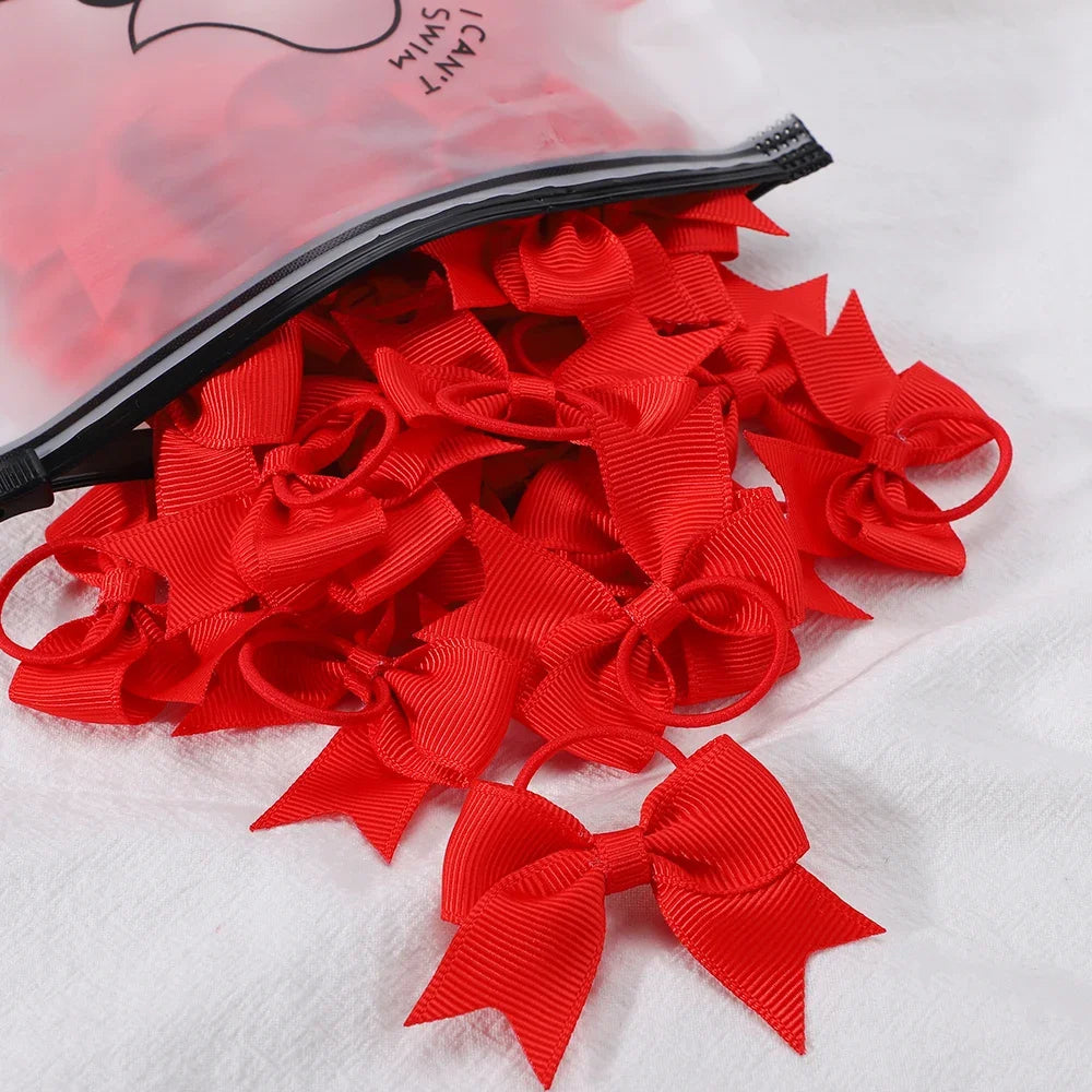 5Pcs Children Hair Ties Headdress Girls Scrunchies Elastic Hair Band Kids Hair Rope Bow Rubber Band Set Baby Accessories