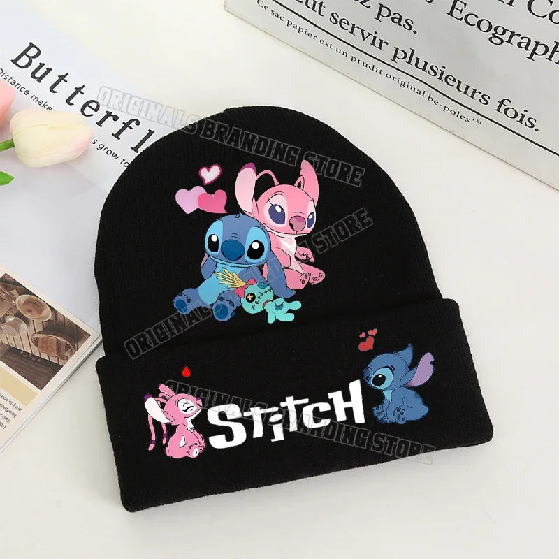 Stitch Winter Hats for Women Men Beanies Knitted Solid Cute Hat Girls Autumn Female Beanie Caps Warmer Bonnet Ladies Casual Cap
