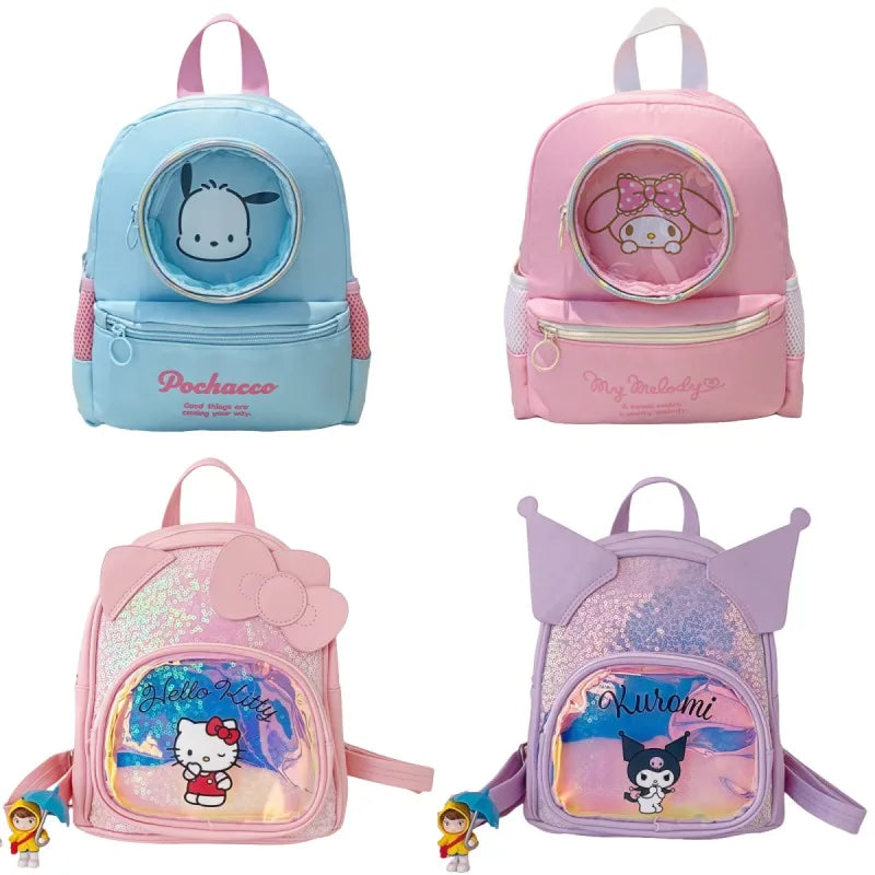 Sanrio Cinnamoroll Backpack Melody Crossbody Bag Kids Storage Backpack Travel Packsack Anime Peripheral Girls Holiday Gifts
