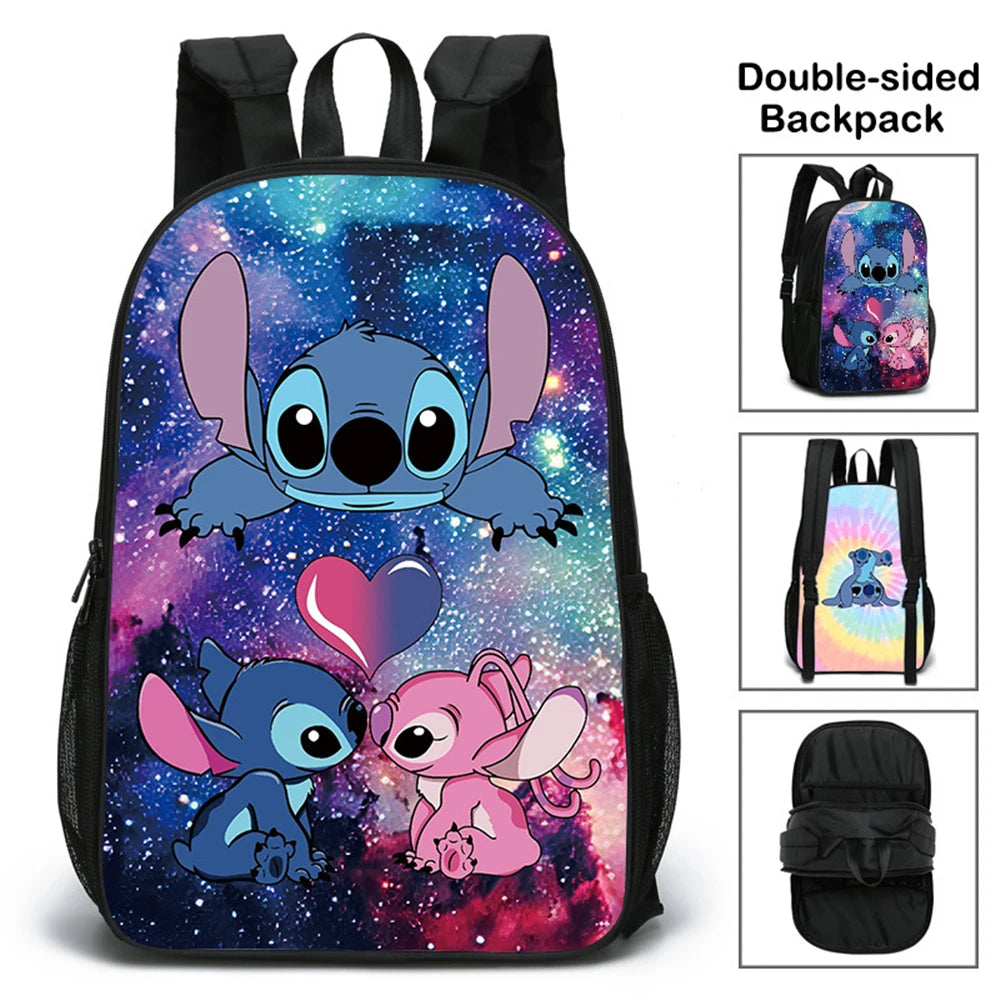 MINISO Lilo & Stitch Angel Cosplay Costume Backpack Computer School Bag Xmas Gift