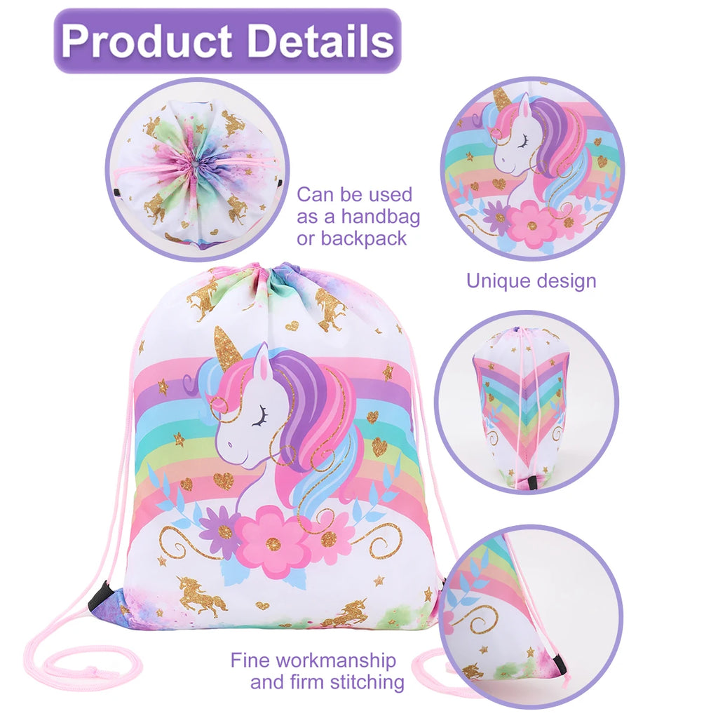 Rainbow Unicorn Disposable Tableware Happy 1st Birthday Party Decorations Kids Favors Gifts Unicorn Baby Shower Girls Supplies
