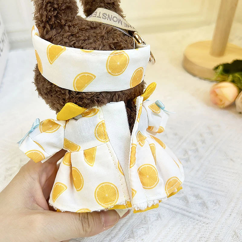 Cute Mini Plush Doll'S Clothes Outfit Only Clothing Accessories For 17cm Labubu Dolls Sweater Hoodie Clothing DIY Kids Gifts