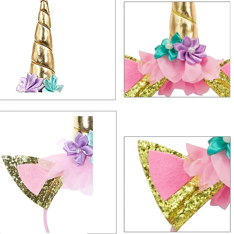 Cute Unicorn Theme Wings Rainbow Little Girls Angel Wings Baby Shower Kids Birthday Party Decoration Prom Performance Cosplay