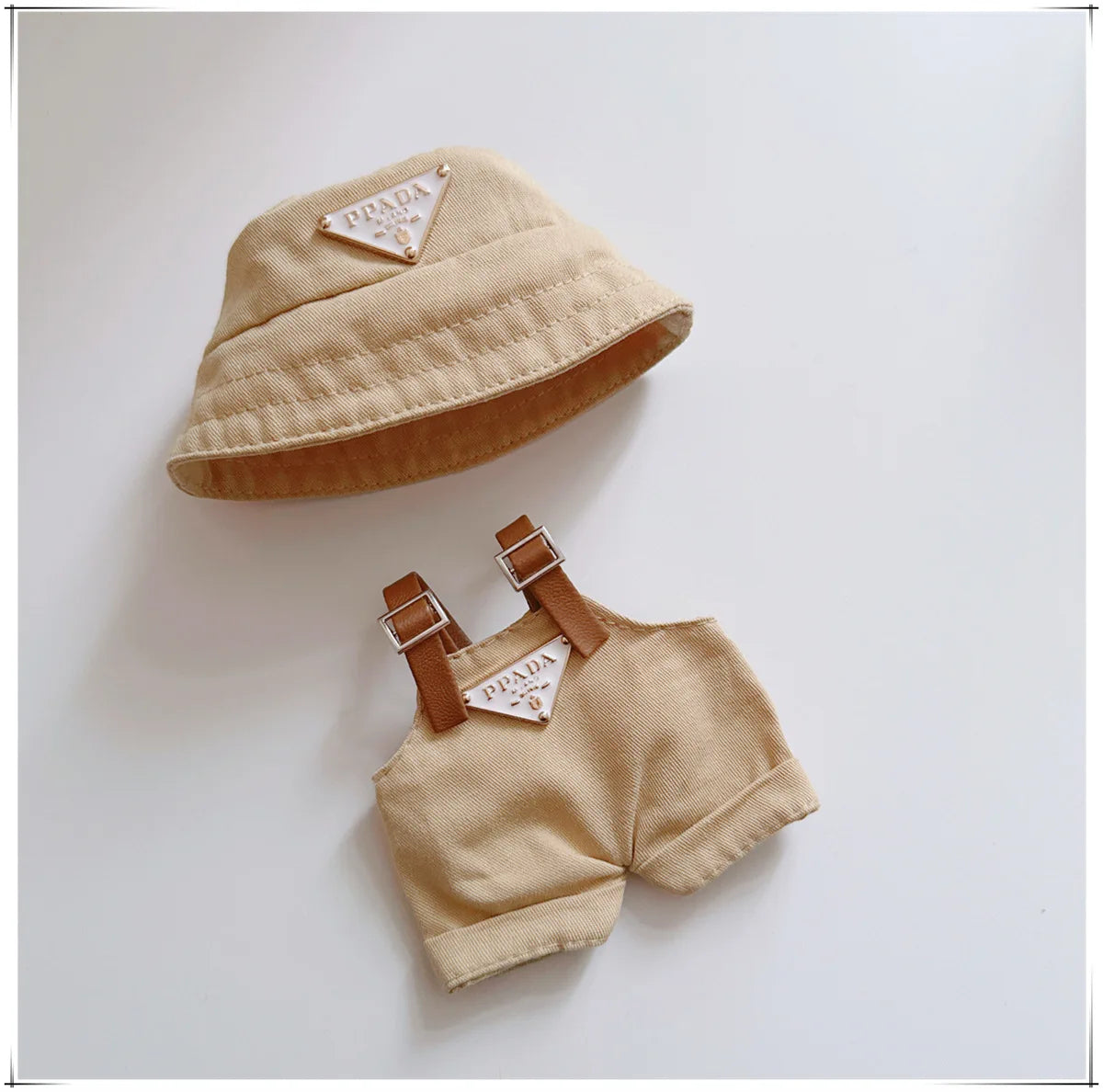 The first and second generations of Labubu only sell 17cm seated party clothes accessories inverted triangle workwear fashion