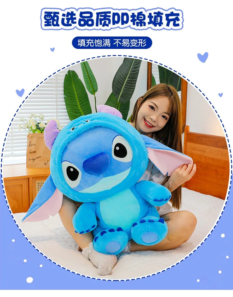 Big Size 55cm Cartoon Plush Toy Dolls Stitch Sullivan Doll Blue Stitch Kids Christmas Pillow Doll Baby Cloth Doll Ornament Gift