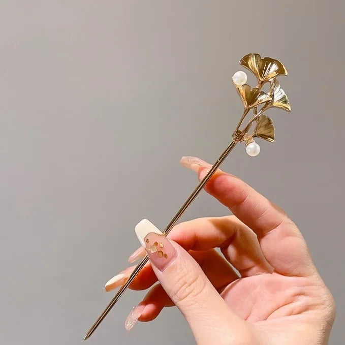 Chinese Style Tassel Hair Clip For Women Hair Stick Pins Flower Handmade Hairpins Charm Jewelry Accessories Hair Ornaments 머리핀