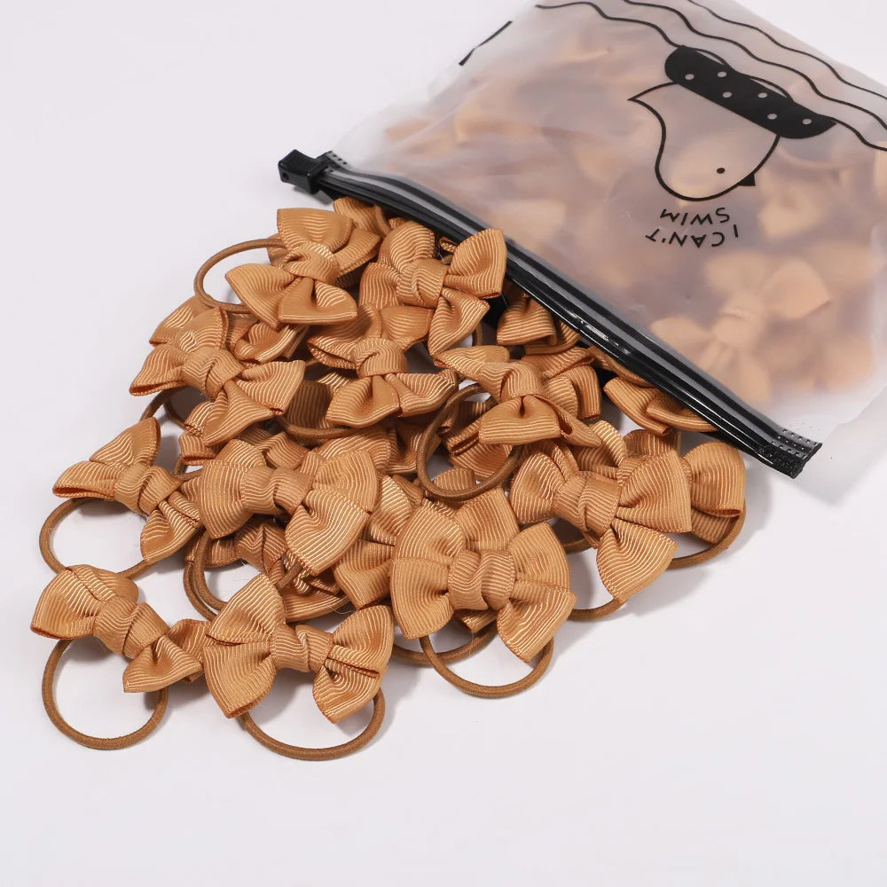 5Pcs Children Hair Ties Headdress Girls Scrunchies Elastic Hair Band Kids Hair Rope Bow Rubber Band Set Baby Accessories