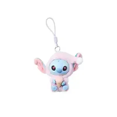 Miniso Stitch Eat Something Before Sleep Series Blind Box Plush Vinyl Toys Cute Doll Replica Mystery Box Bag Pendant Decor Gift