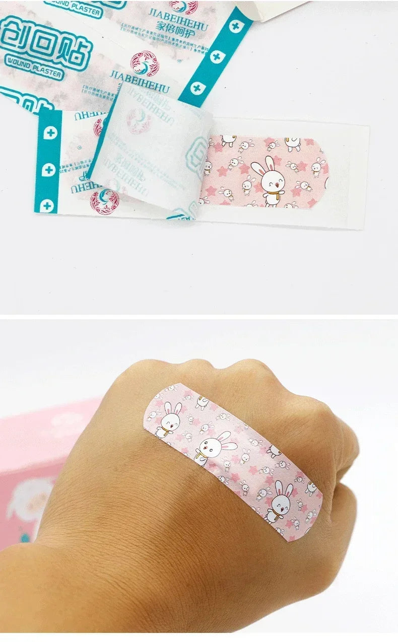 120pcs Cartoon Wound Plaster Waterproof Wound Bandages Kids Bandages First Aid Cartoon Bandages Children Wound Plaster