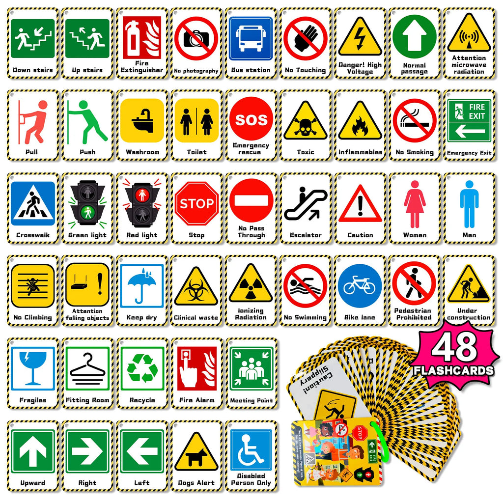 50Pcs/Set Cognition Learning Card Funny Memory Flash Cards Early Education Educational Toys For Children Kids