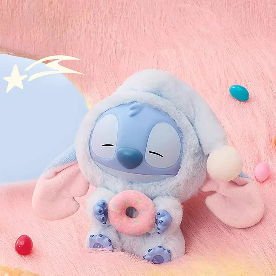 New Stitch Eat Something Before Sleep Series Plush Blind Box Vinyl Toys Cute Doll Mystery Box Bag Pendant Decor Gift