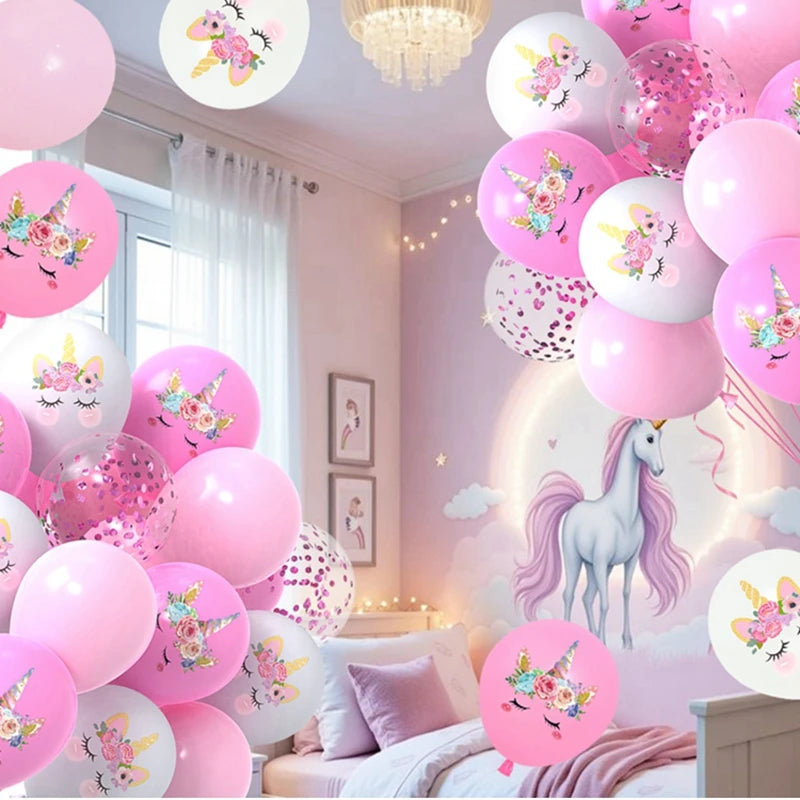 Unicorn Balloons Party Supplies Latex Balloon Kids Cartoon Animal Horse Float Globe Baby Shower Unicorn   Birthday Party Decors