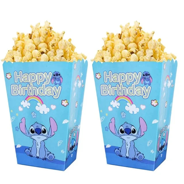 Lilo & Stitch Birthday Party Decorations Stitch Foil Balloons Disposable Tableware Set Backdrop Plate Napkin Kids Party Supplies