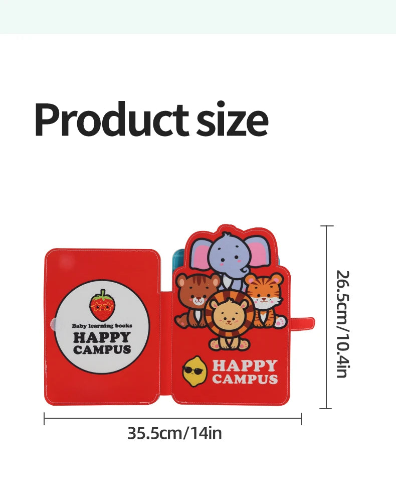Busy Book Matching Game  Storytelling Busy Board Kids Fine Motor Early Education Toy Campus Theme Baby Gifts