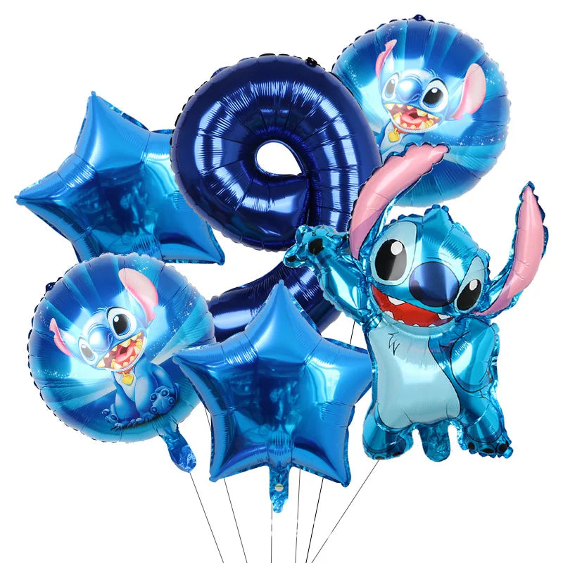 New Stitch Birthday Party Decoration Tableware Balloons Cups Plates Banner Straws Lilo And Stitch Theme Party Supplies Toy Gifts