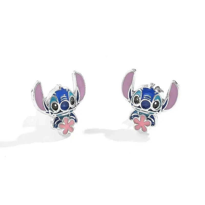 Lilo&Stitch Stitch Stitch Necklace Cartoon Earrings Friendship Necklace Children'S Birthday Gifts Fashion Festival Gifts Pendant