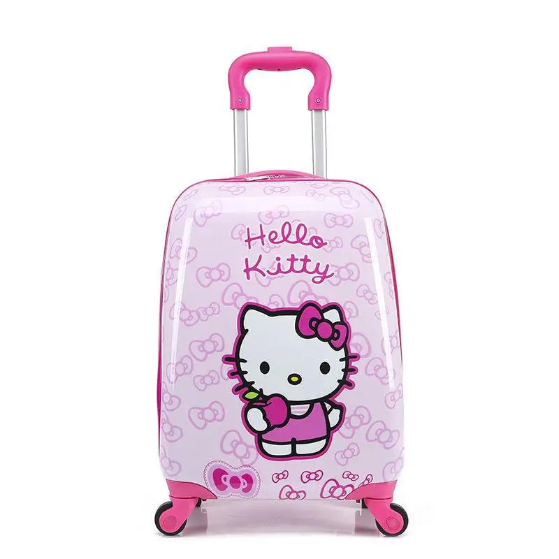 Hello Kittys Children's travel Suitcase Girl Gift Sanrios Kids Luggage Kuromi Kawaii  Large Capacity Portable Trolley Case