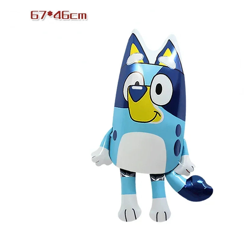 DIY Bluey Bingo Foil Balloon Set Blueys Family Balloons Girls Boys Cartoon Balloons Baby Shower Birthday Gifts Party Decor