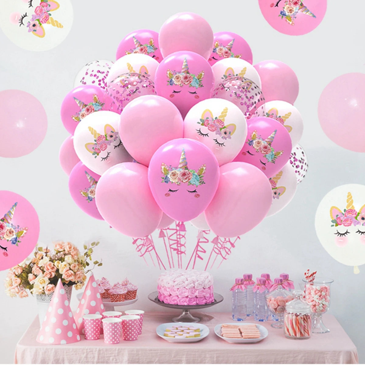 Unicorn Balloons Party Supplies Latex Balloon Kids Cartoon Animal Horse Float Globe Baby Shower Unicorn   Birthday Party Decors