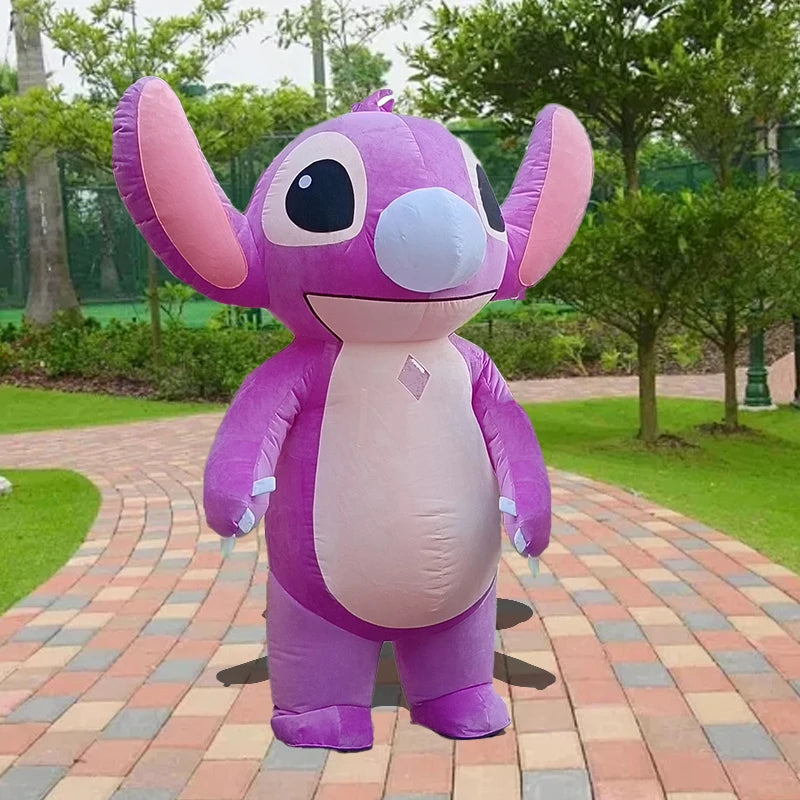 Brand New Blue Lilo & Stitch Mascot Costume Inflatable Cosplay Suits Cartoon Character 2m/2.6m Inflatable Costume For Adults