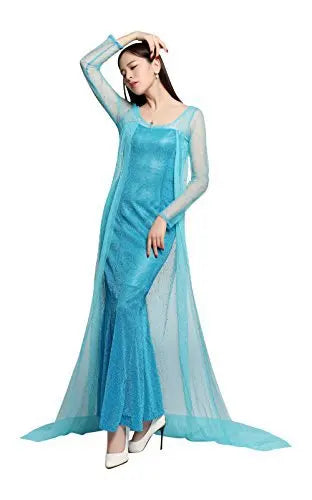 Cosplay anime costumes, ice and snow princess dresses, Elsa Elsa adult princess dresses, performance costumes