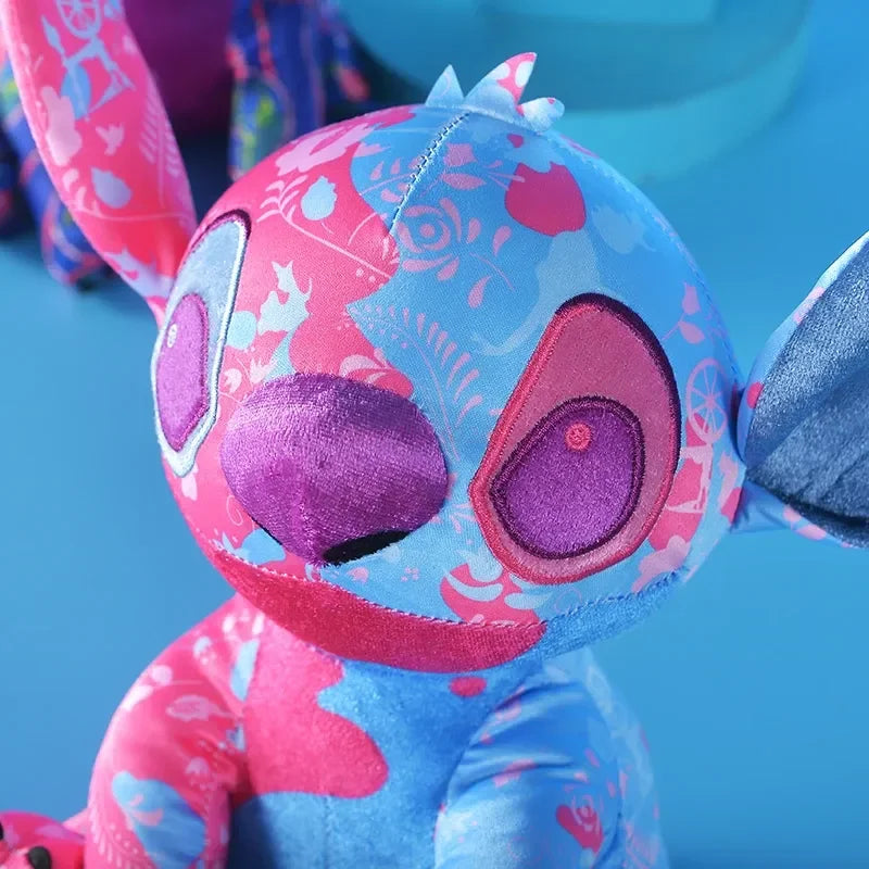 2024Disney 20cm Limited Edition Cloth Fleece Stich Colourful Stuffed Doll Cute Stitch Plush Anime Kid Birthday Gift Children Toy