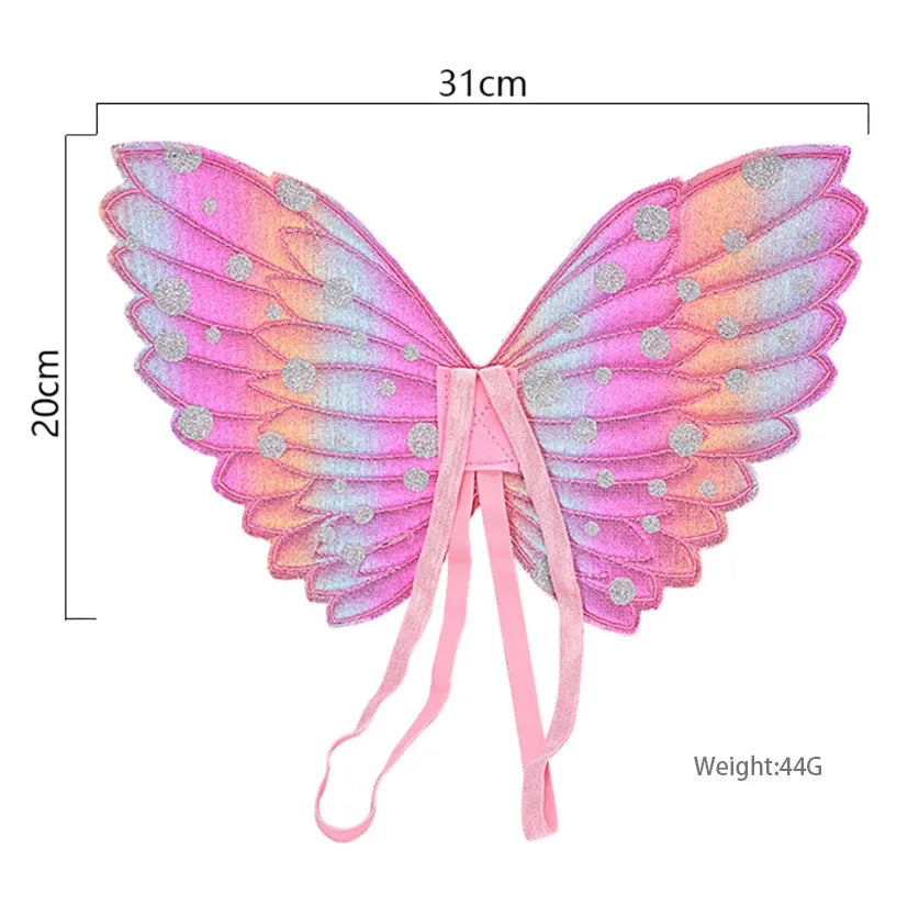 Tutu Skirt Girls Wing Summer Girl Princess Mini Pettiskirt Party Dance Rainbow Tulle Colorful Skirts Halloween Cosplay Clothing