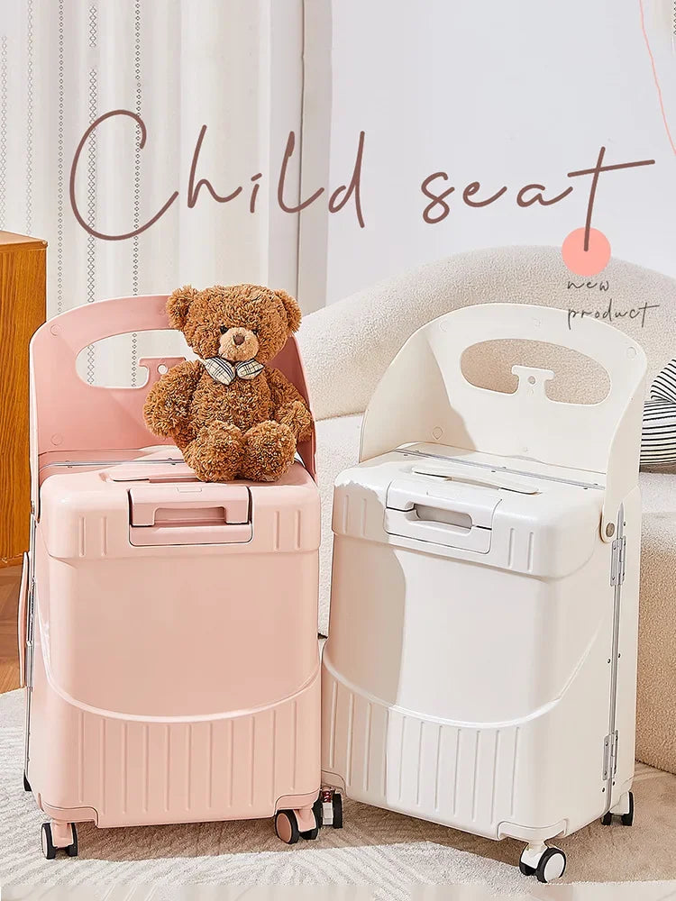Kids Travel Suitcase Toddler Luggage with Wheels Waterproof Unisex Boys Girls Travel Suitcase with Lock Suitcase Luggage