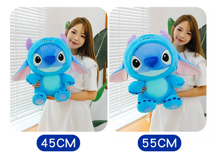 Big Size 55cm Cartoon Plush Toy Dolls Stitch Sullivan Doll Blue Stitch Kids Christmas Pillow Doll Baby Cloth Doll Ornament Gift