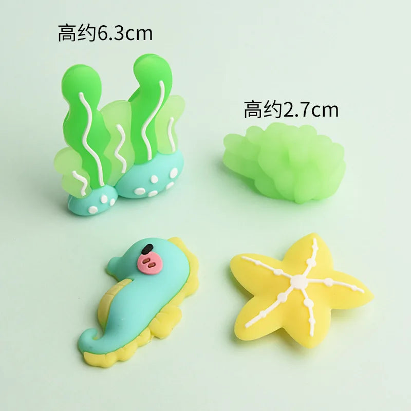 Birthday Cake Decor Mermaid Starfish Shell Cake Topper Fish Topper Under The Sea Cake Topper Ocean Theme Birthday Party Supplies