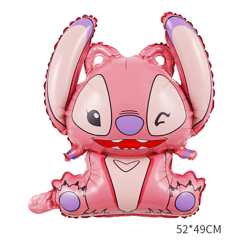 Lilo And Stitch Girl Party Birthday Decoration Set Party Supplies Tableware Stitch Balloon Banner Plate Napkin Tablecloth forkid