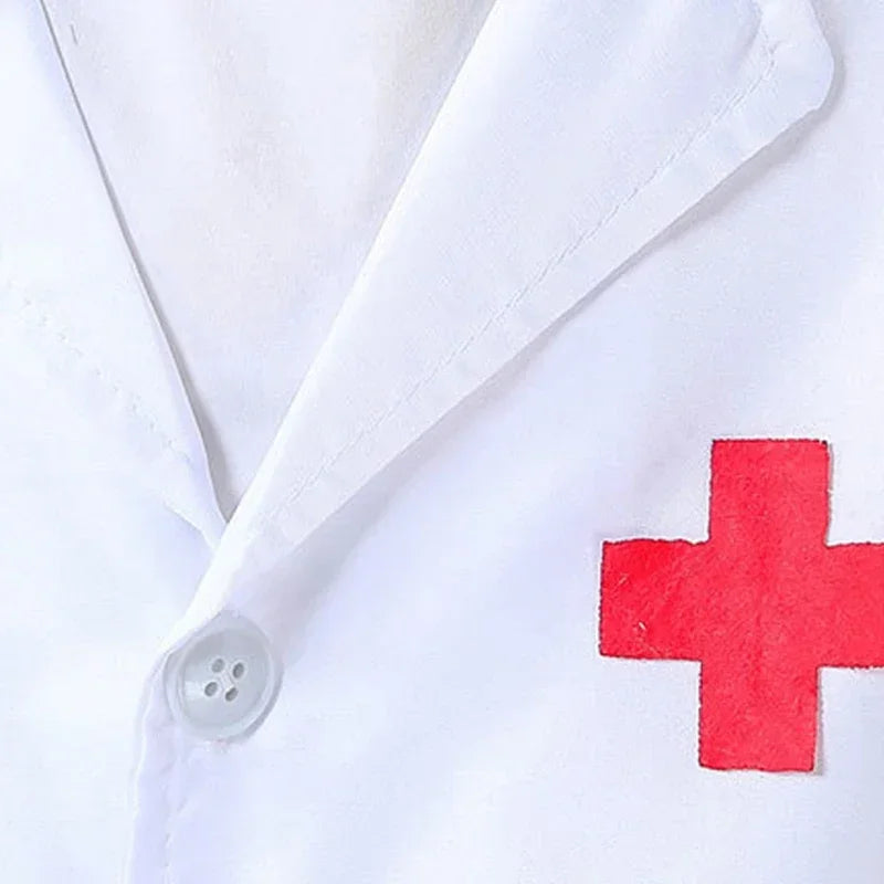 Children Doctors Nurses Kindergartens Professional Practitioners Role Dressing Performance Costume White Coat Festival Costumes