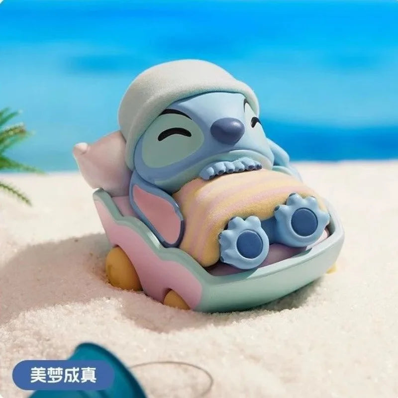 Stitch Lilo and Stitch Cartoon Cute 3D Doll Summer Beach Series Desktop Ornaments Car  Decoration Birthday  Gifts for Friends