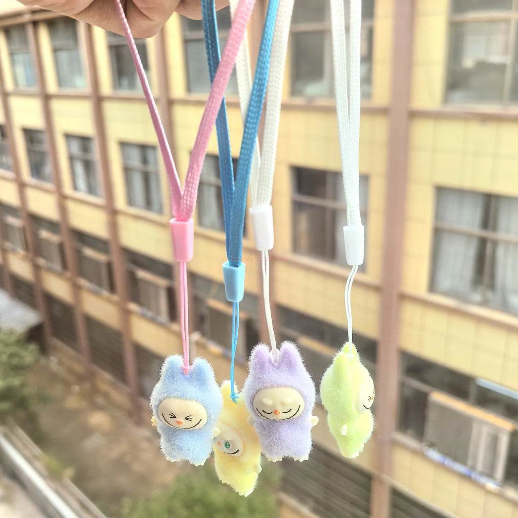 New Cartoon Labubu Resin Plush Blind Box Pendant Backpack Accessories Desktop Cute Ornament Children'S Surprise Birthday Gifts