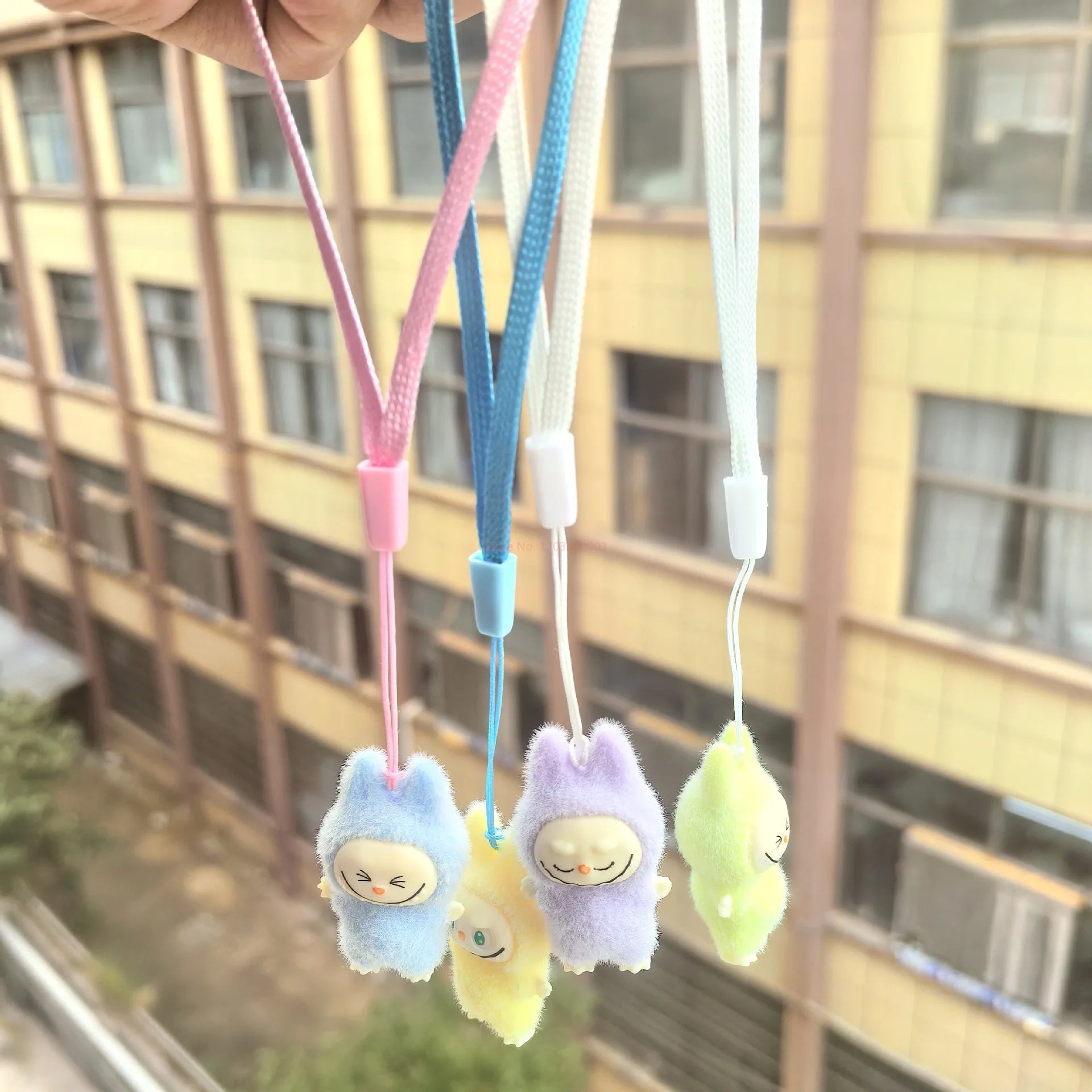 New Cartoon Labubu Resin Plush Blind Box Pendant Backpack Accessories Desktop Cute Ornament Children'S Surprise Birthday Gifts