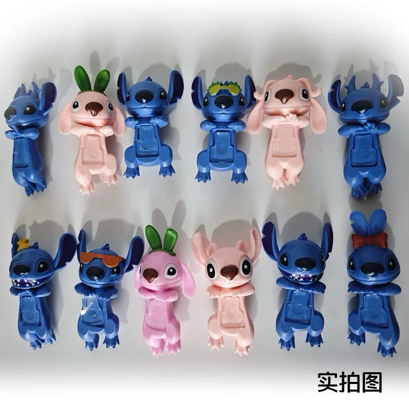 Stitch Angel Doll Blind Box Trendy Toy Desktop Car Screen Central Control Mobile Phone Decoration Cartoon Anime Handmade Gift
