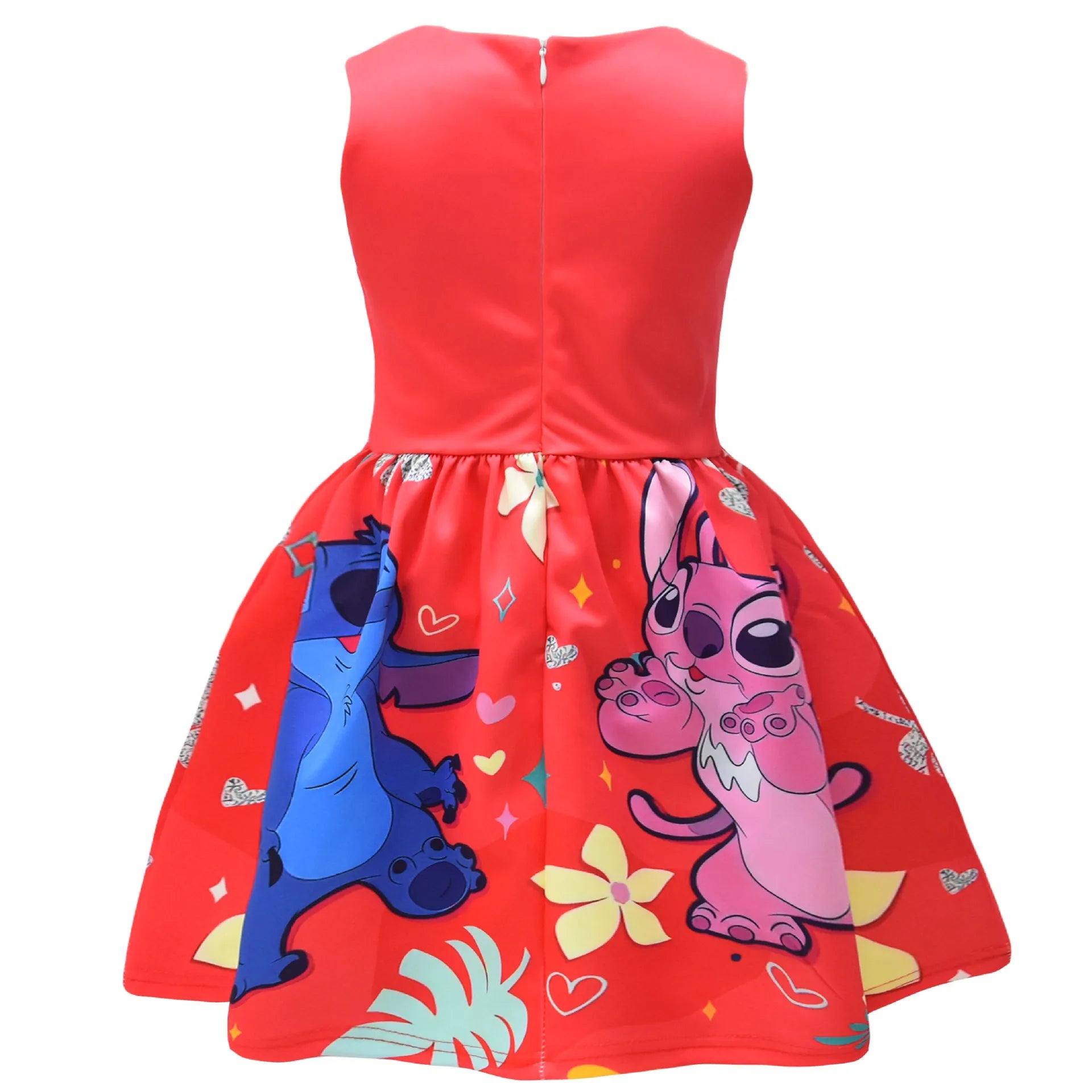 Lilo and Stitch Baby Girls Lilo Stitch Cosplay Princess Dress Kids Birthday Christmas Party Costume Summer Clothes Bow Sundress