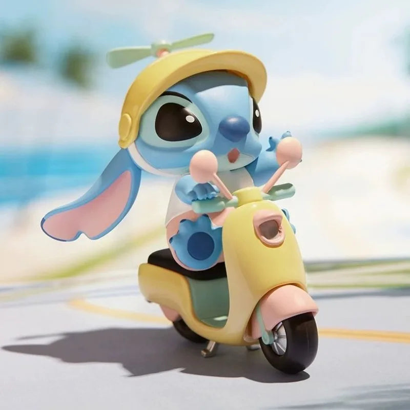 Stitch Lilo and Stitch Cartoon Cute 3D Doll Summer Beach Series Desktop Ornaments Car  Decoration Birthday  Gifts for Friends