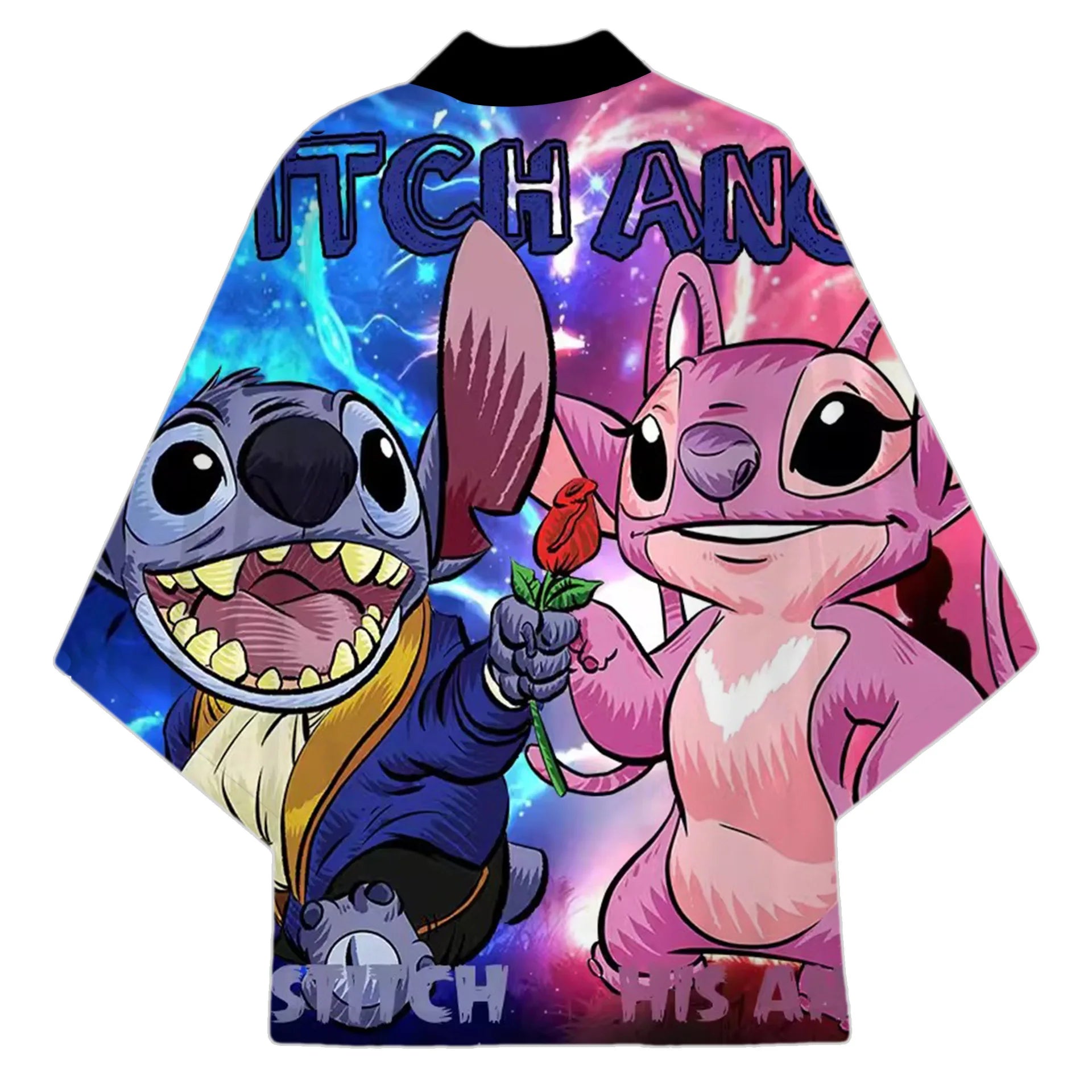 Movie Lilo and Stitch Costume Kimono Cardigan Animation Cartoon Cosplay Cloak Adult Cape 3D Digital Print Halloween Gift Clothes